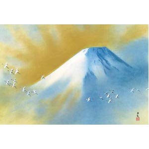 Amazon.co.jp: 【横山大観生誕150年】富士図・富士絵画・高精彩特色
