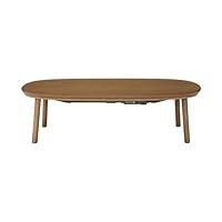 Amazon | 無印良品 楕円こたつ ナチュラル 幅130×奥行75×高さ37cm MJ