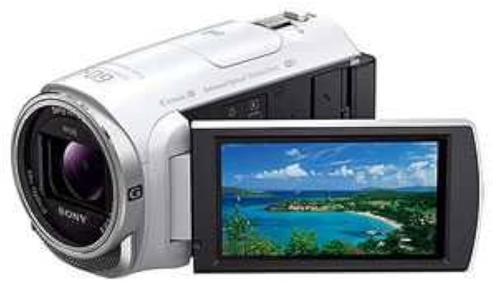 Amazon | SONY HDビデオカメラ Handycam HDR-CX670 ホワイト 光学30倍