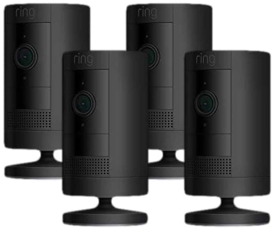 Amazon.co.jp: 【カメラ4つセット】Ring Stick Up Cam Battery (リング