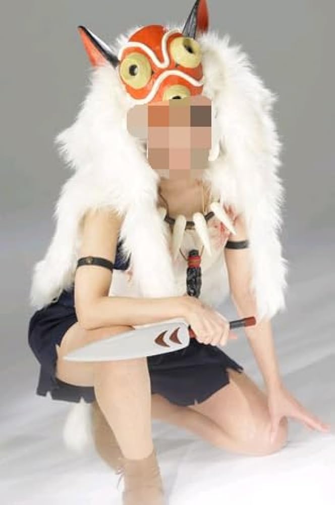 Amazon.co.jp: YY_COS [もののけ姫] サン コスプレ衣装 (ウイッグ 仮面