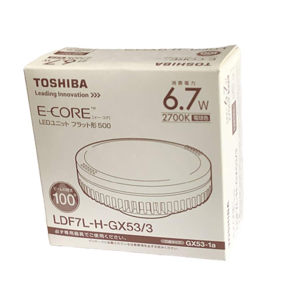 新品TOSHIBA E-CORE LDF7L-GX53/2 20個入 東芝ライテック LDF7L-GX53/2 LED