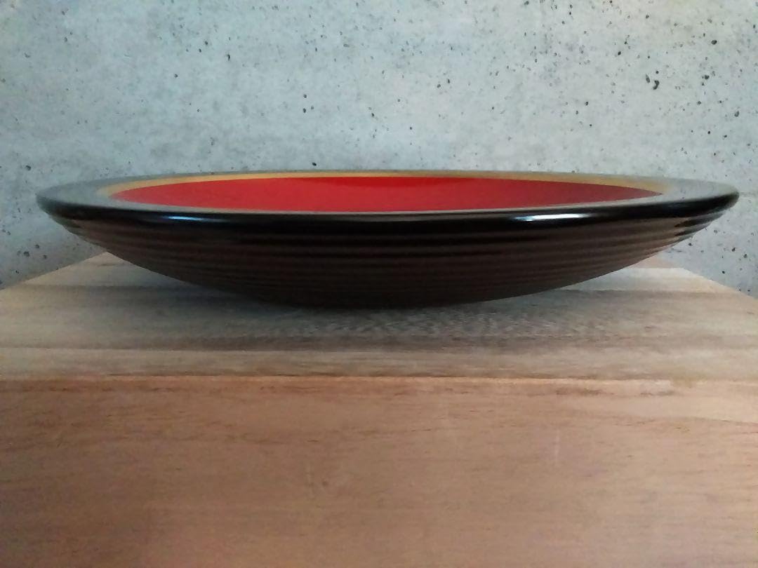 Amazon.co.jp: 輪島塗 榎に百舌鳥 飾り皿 大皿 : 文房具・オフィス用品