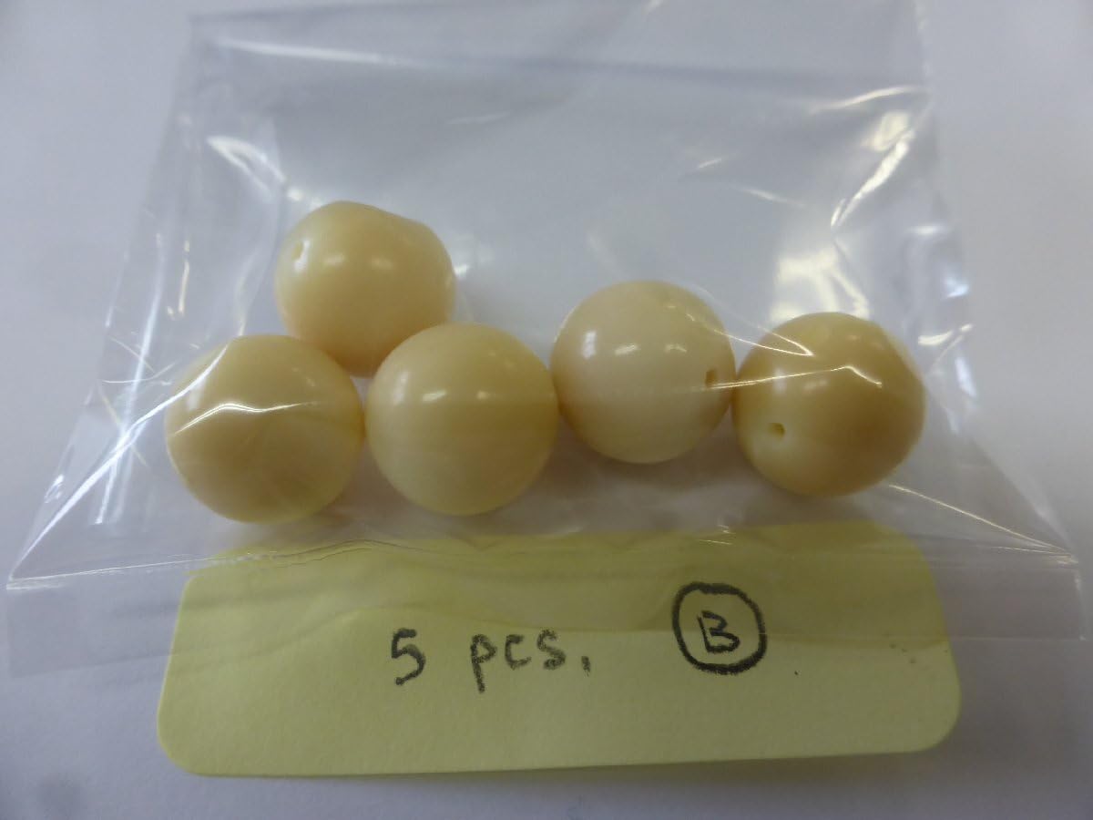 鯨歯 マッコウクジラ 牙玉 ルース 約19.5㎜ 片穴 鯨歯 マッコウクジラ