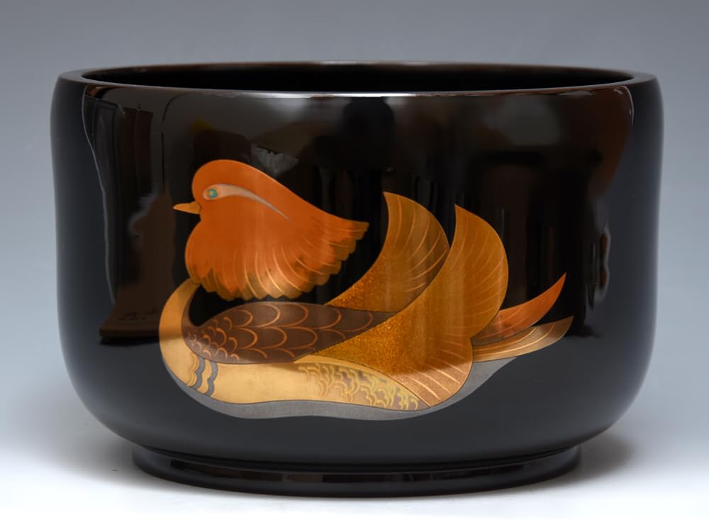 輪島塗り漆器膳 梅の花デザイン 4膳 美品41cm x 30cm 輪島塗り漆器膳