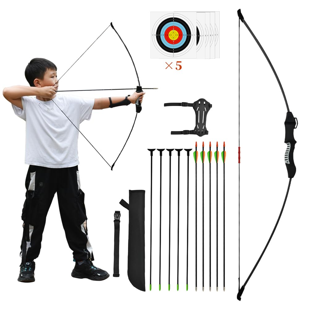 Amazon.co.jp: OAEZAEY アーチェリー 弓矢 おもちゃ リカーブボウ 子供