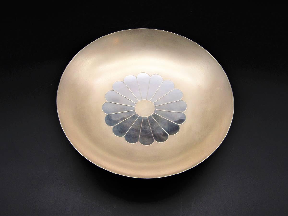 純銀 三重盃 天賞堂 桐箱付き 純銀刻印あり 東芝 .: 呉杉堂