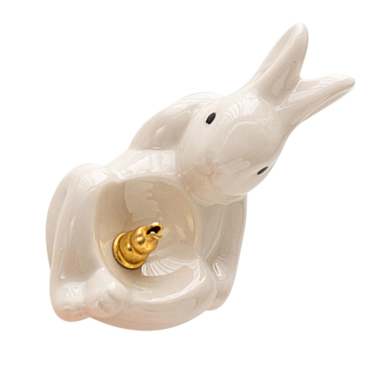 Amazon｜jojofuny ウサギ型お香立て 陶器製滑らか表面 繊細デザイン