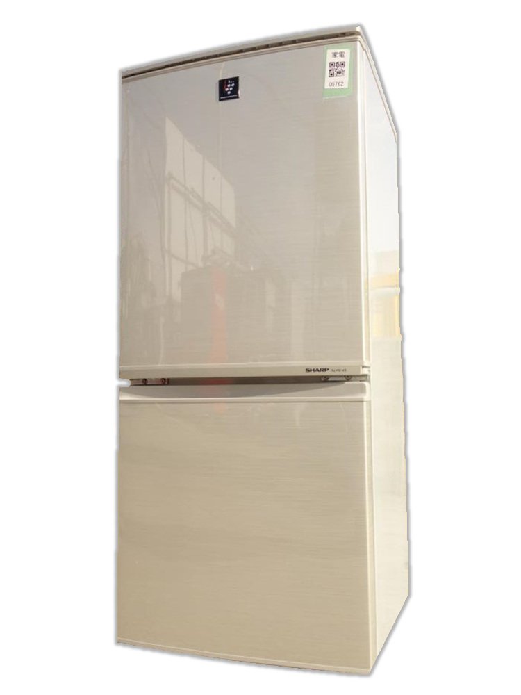Amazon.co.jp: シャープ 137L 2ドア冷蔵庫（ゴールド系）SHARP