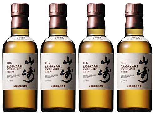 サントリー シングルモルトウイスキー 山崎 180ml ×4本 Amazon.co.jp