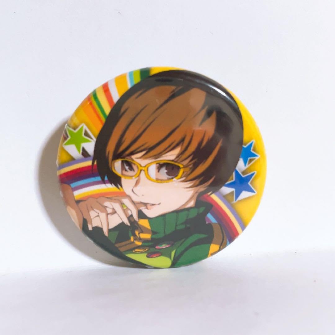 ペルソナ P4U2 LHPコラボ缶バッジ p4 鳴上悠 主人公 番長 ペルソナ