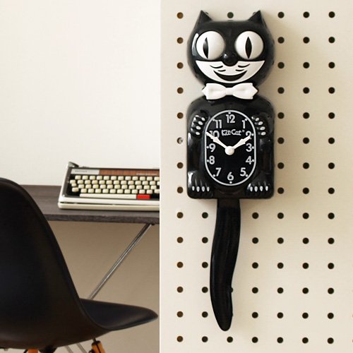 Amazon.co.jp: Kit-Cat Klock クラシック/BK キット キャット クロック
