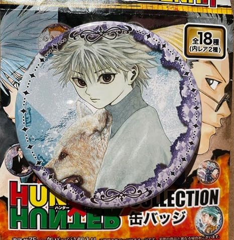 ハンターハンター クロロ バッジ 希少 稀少】旧HUNTER×HUNTER 缶バッチ