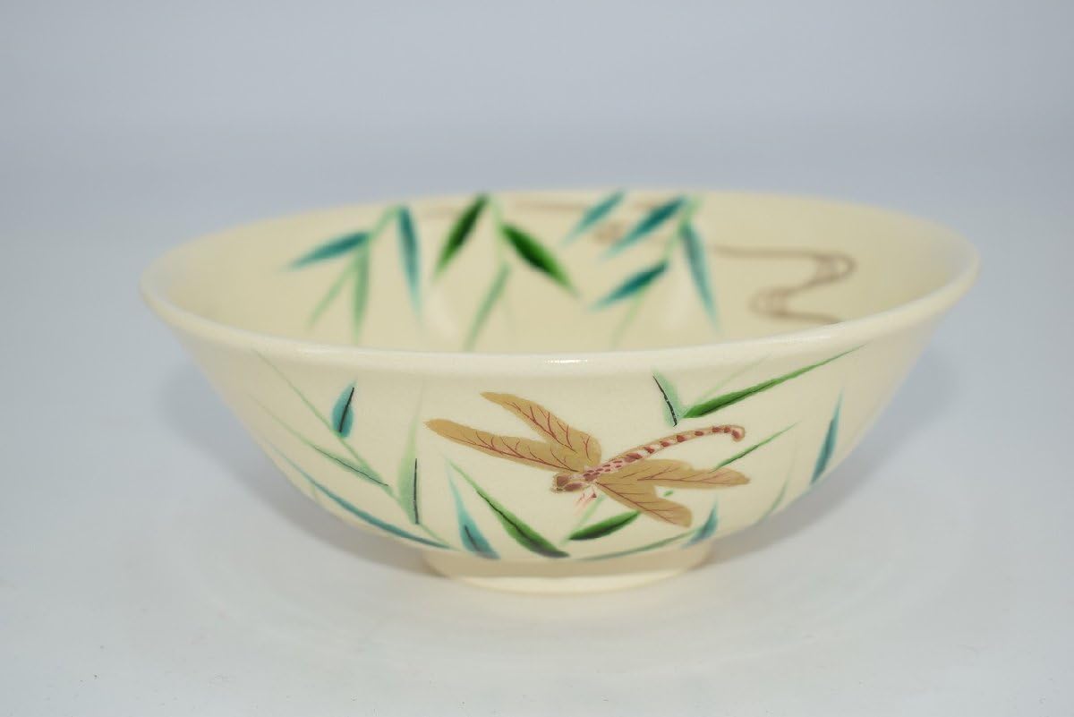 田中寿宝作仁清写 露草茶碗平茶碗 抹茶茶碗 茶道具