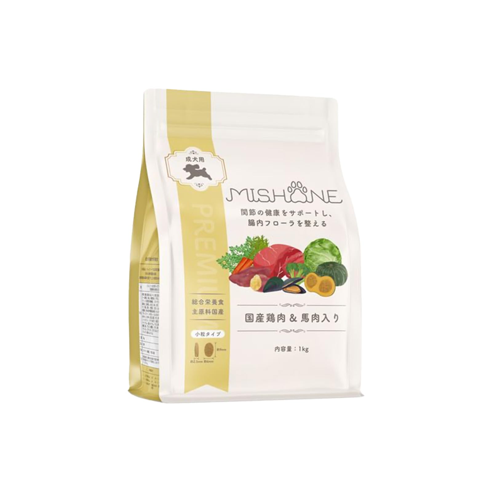 Amazon.co.jp: ミシュワン ドッグフード 成犬用(国産鶏肉＆馬肉)1kg×1