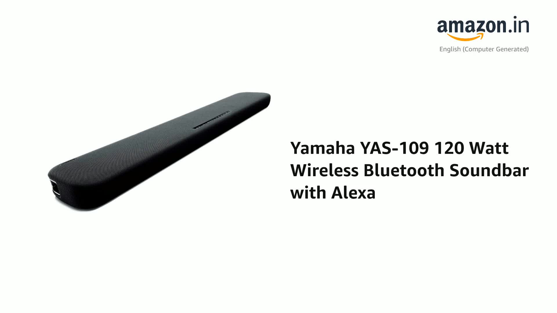 YAMAHA YAS-109 サウンドバー Alexa搭載/Bluetooth Yamaha サウンド