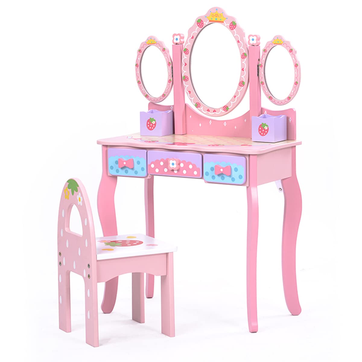 Amazon｜ドレッサー おままごと 姫系 可愛い 子供ドレッサー メイク台