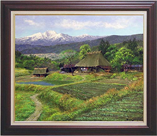 小川久雄 油絵 M4号 鳥海山 風景画