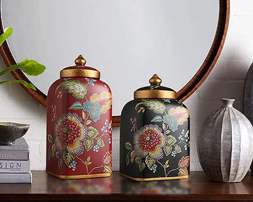 Amazon.co.jp: 陶器 小物入れ 蓋付き 壷 セラミック 飾り壺 ポッド