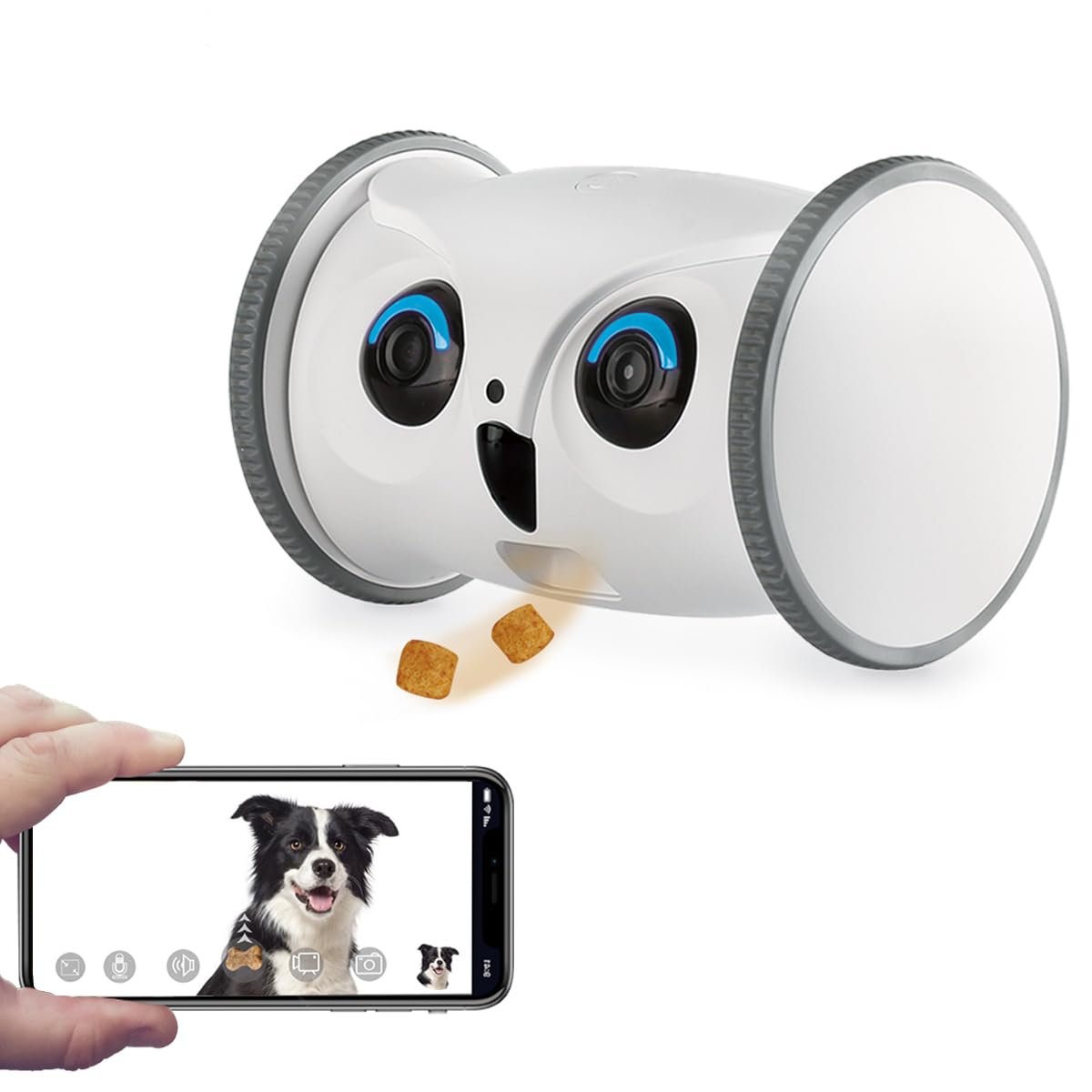 Amazon.com: SKYMEE Owl Robot: 1080P Full HD Pet Camera with Treat