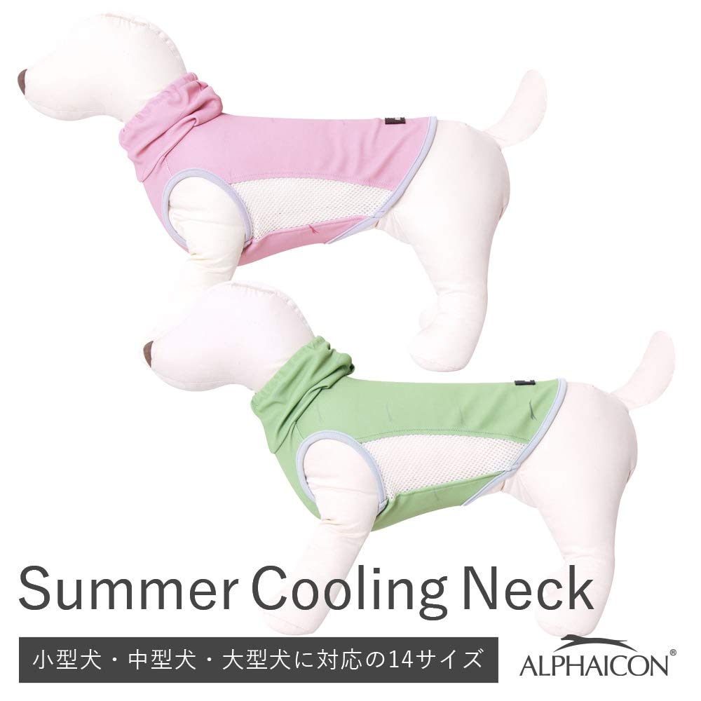Lサイズ アルファアイコン サマークーリングネック マーブル SUMMER
