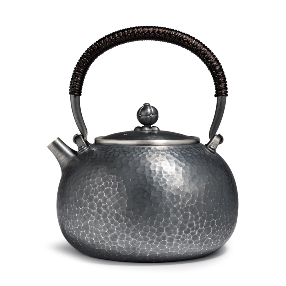 松下電器創業記念 銀製摘蓋 独楽形鉄瓶 煎茶道具 A-596 ※商品