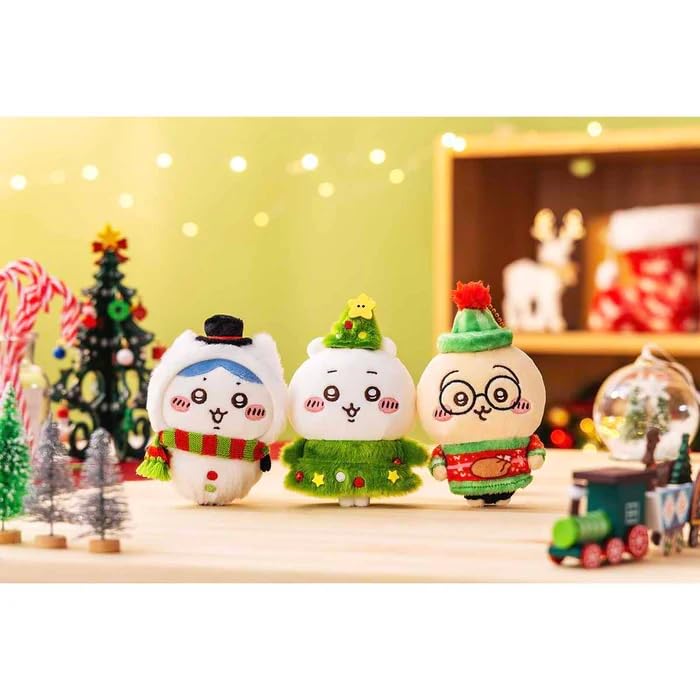 ちいかわ クリスマス ハッピーホリデーなマスコット ハチワレ うさぎ4点