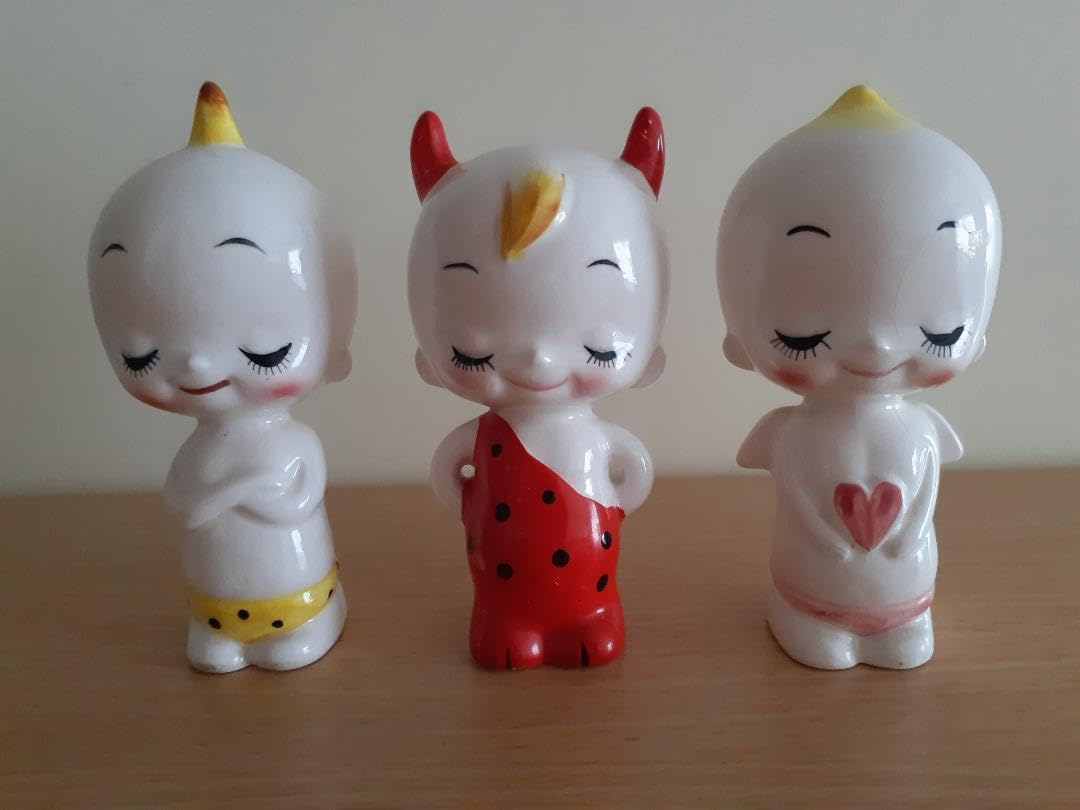 内藤ルネ 赤ちゃん3人組 陶器 オーナメント 箱入り 内藤ルネ 赤ちゃん