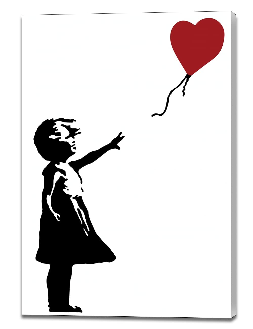 ストーン アートパネル 子供とハートの風船 60x80cm ストーン アート