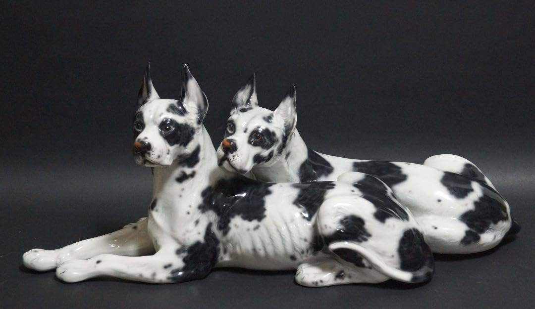 Amazon.co.jp: イタリア製Ceramiche Ronzan大型愛らしい2匹グレート