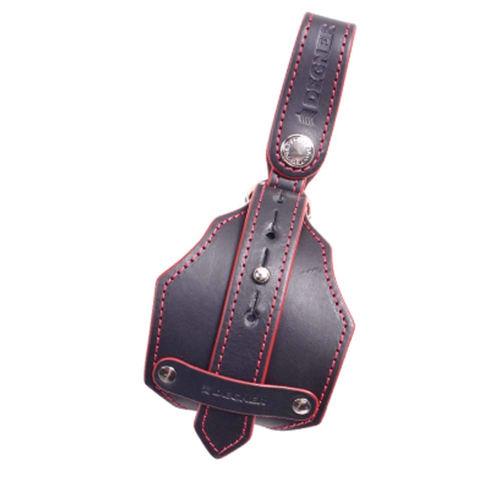 DENTS #黒と赤のレザー #グローブホルダー DENTS #黒と赤のレザー