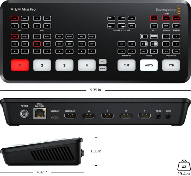 Amazon.com: Blackmagic Design ATEM Mini Pro HDMI Live Stream