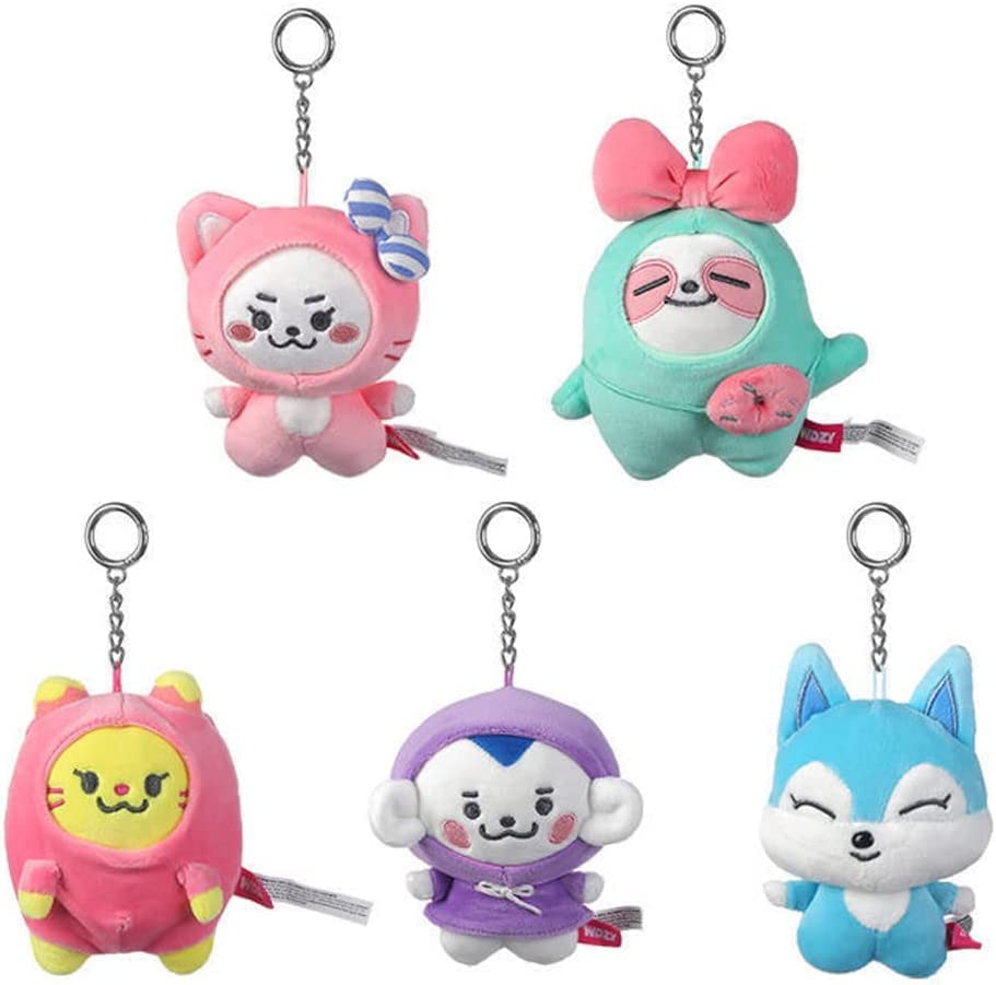 itzy GOLD 韓国限定ポップアップ ぬいぐるみ キーホルダー 5個セット