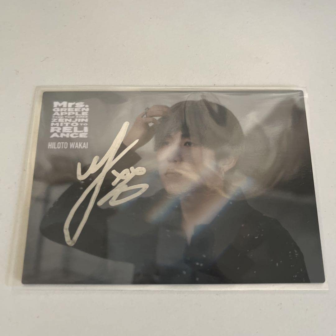 ミセスグリーンアップル フォトカード若井滉斗直筆サイン ミセス