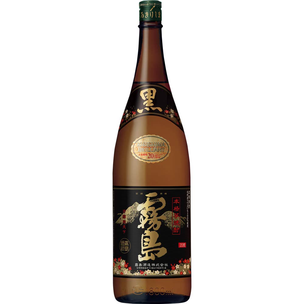 黒霧島パック 20度 1800ml × 8本｜霧島酒造 黒霧島 パック 芋