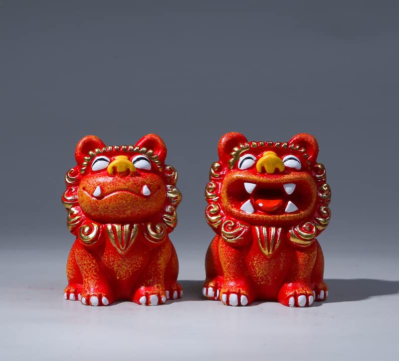 中国玉石獅子置物 [B26045] 中国玉石獅子置物 [B26045]