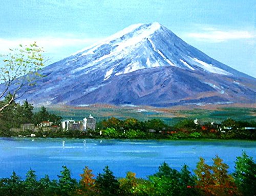 油絵 山 富士山油絵 風景画 油絵 絵画(油絵) Zx Paintings for Sale