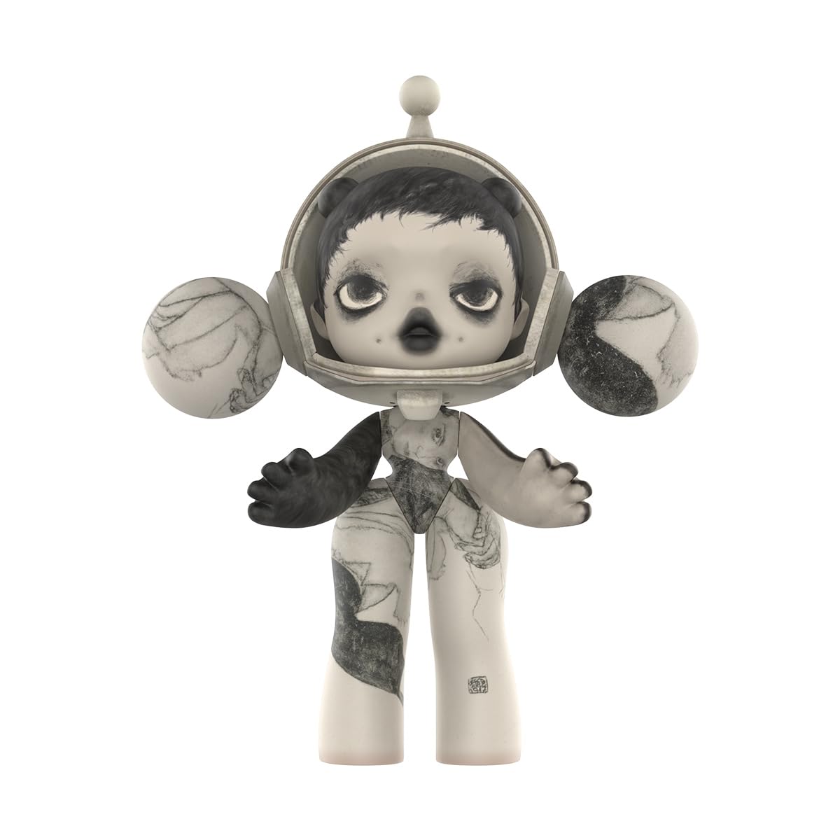 Amazon.co.jp: POP MART MEGA α SKULLPANDA 1000% Egon Schiele : おもちゃ