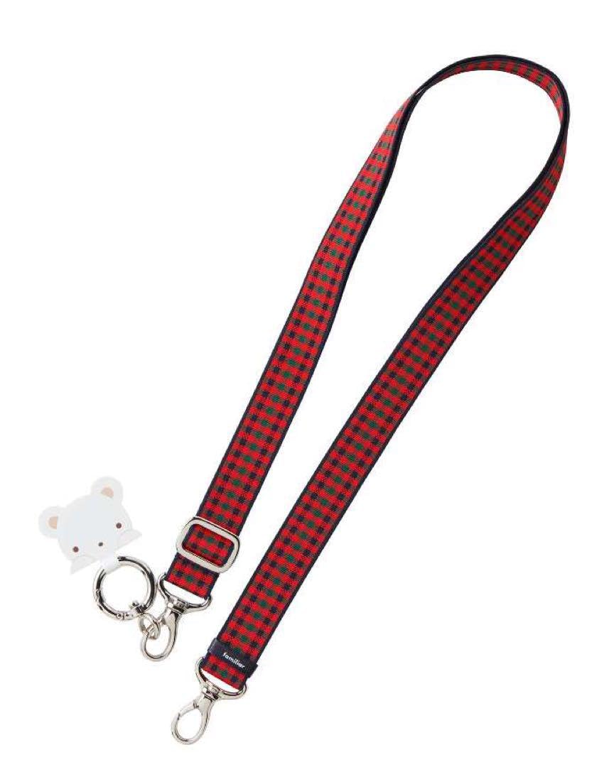 familiar ファミリア スマホ ショルダーストラップ 黒系 新品 Amazon