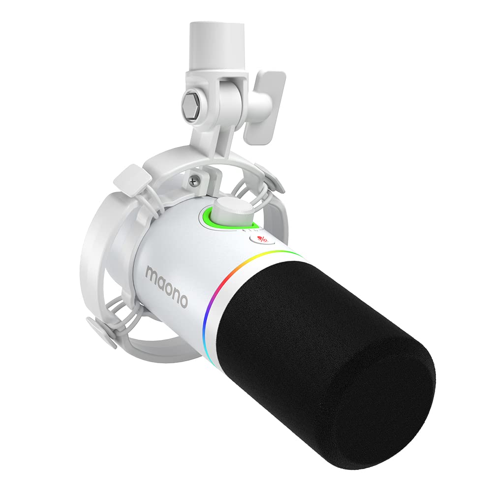 MAONO PD200XS ゲーミングマイク マイクアーム付き ホワイト(未使用