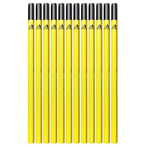 Amazon | (アディダス) adidas 鉛筆 2B 1ダース 黒 赤鉛筆入 日本製 12