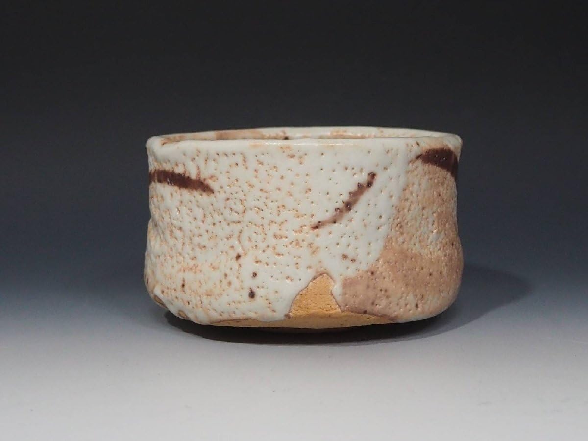 絵志野茶碗ト（加藤唐九郎？）在み銘茶道具抹茶茶碗