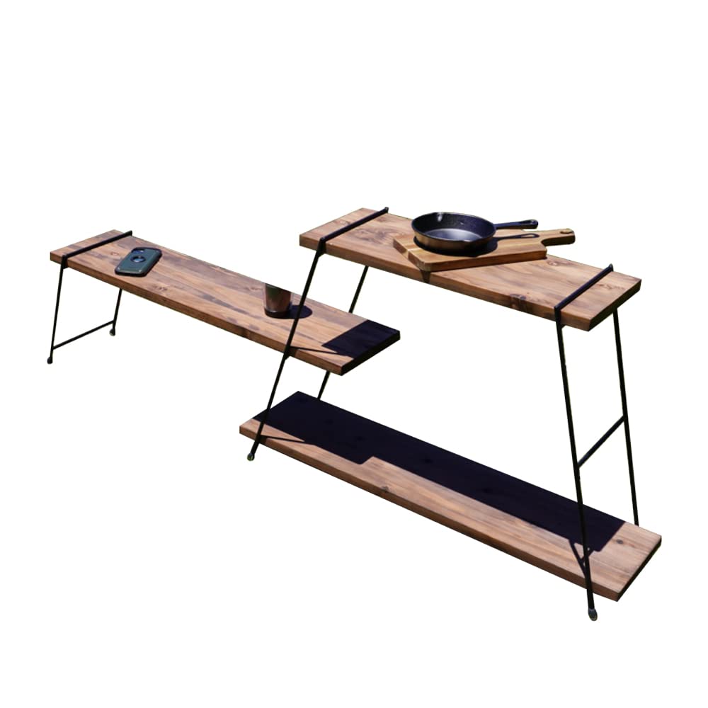 アイアンラック アイアンシェルフ キャンプ アウトドア 多肉植物 棚 什器