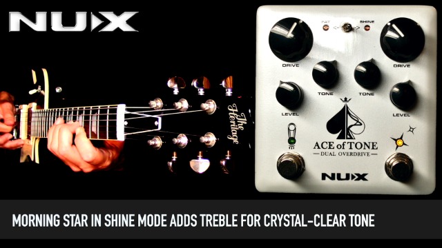 Amazon.com: NUX ACE of Tone Dual Overdrive Effect Pedal stacked