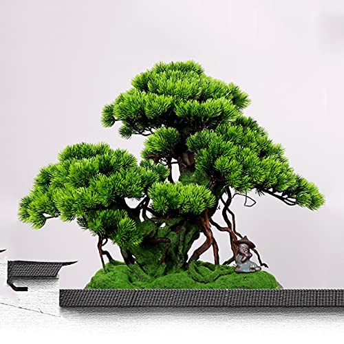 Amazon｜人工盆栽 人工松の木 グリーンフェイクツリー 鉢植え リアルな