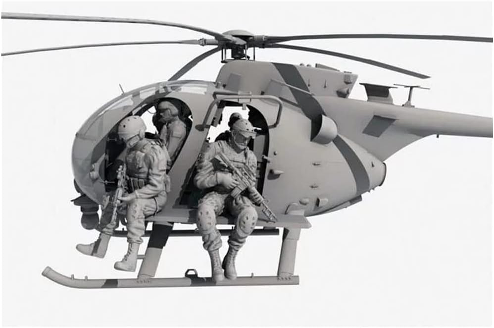 キティホーク AH-6J/MH-6J Little Bird フィギュア6体付 AH-6J/MH-6J