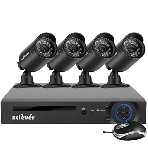 Amazon.co.jp: Zclever Security Camera Set, 4 Channels, Security