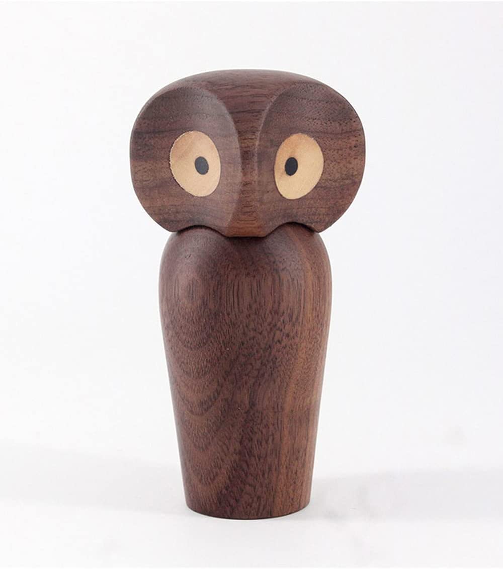 カラフルなフクロウの木製彫刻 Amazon.co.jp: ZXBAODAN 木製フクロウ