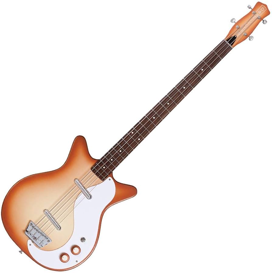 Amazon.com: Danelectro '59DC Long Scale Bass Guitar - Copper Burst