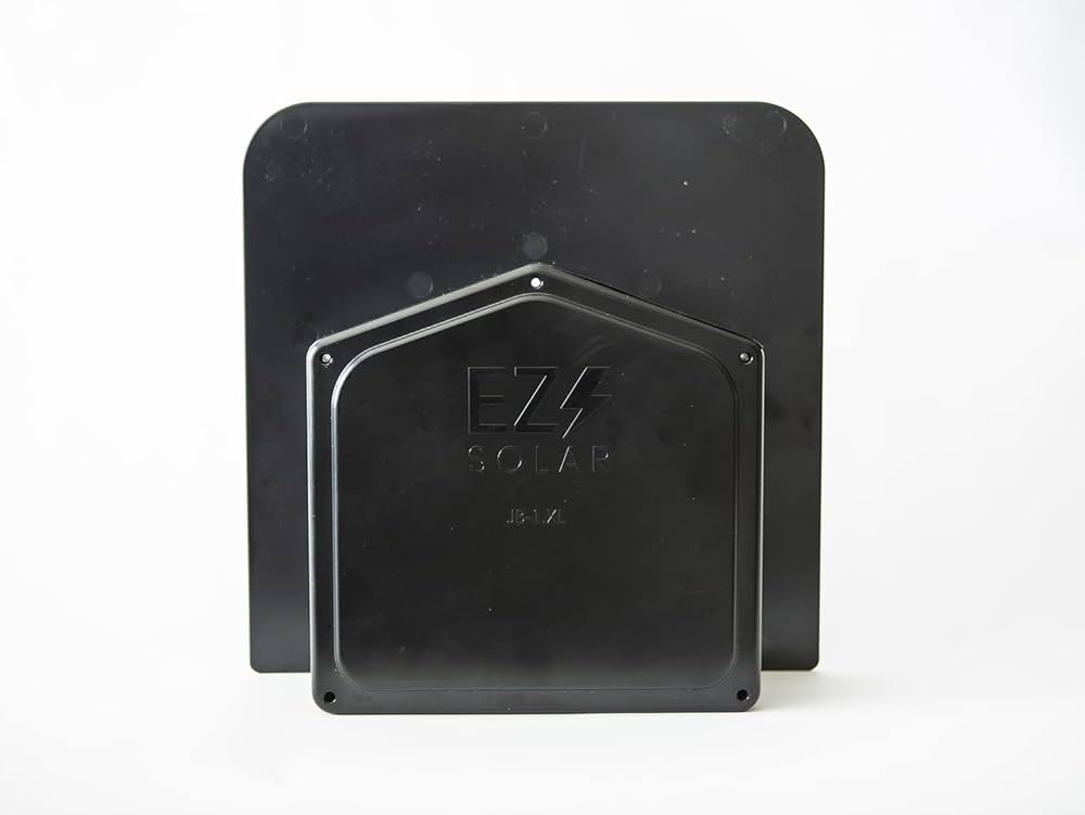 EZ Solar JB-1.XL Rooftop PV Junction Box, Asphalt Shingle, Black